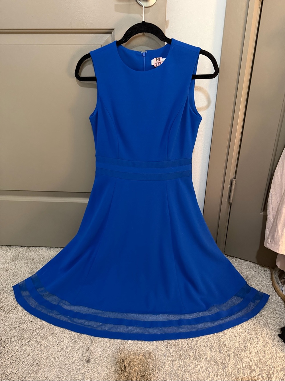 Sleeveless Royal Blue Fit & Flare Dress - Brand: Calvin Klein